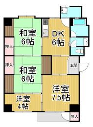宝松苑住宅の間取り