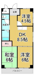 尼崎梅ノ木公園アーバンリズの間取り