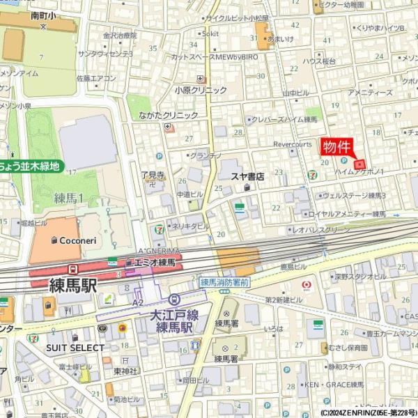第一ハイム曙の地図