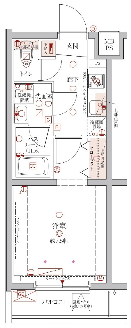 クレヴィスタ常盤台の間取り