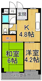 甲東園エクセルの間取り