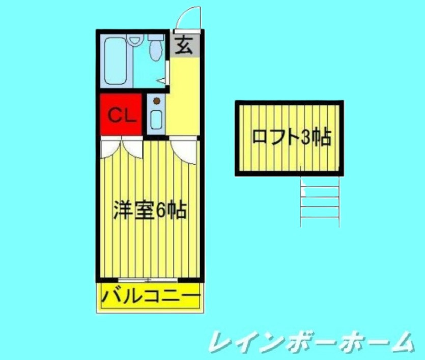 レオパレス豊四季第１０の間取り