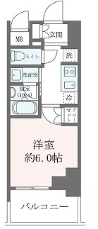 クレストコート靱公園ＴＨＥＣＬＡＳＳの間取り