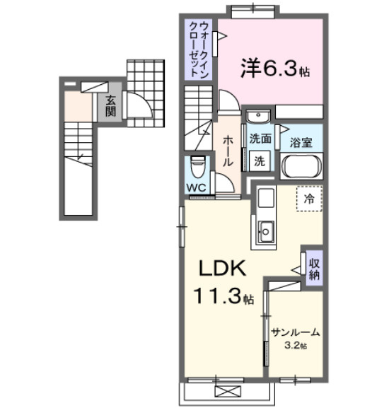 ロイヤルガーデンの間取り