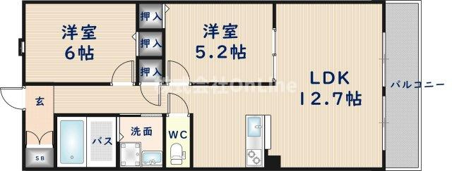 【間取り】 | グランヴェール青山B棟