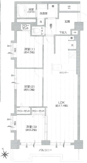 【間取り】 | 田園キャッスル府中