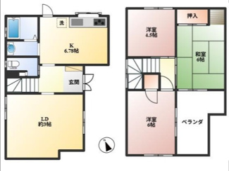【間取り】 | 豊中市螢池西町テラスハウス