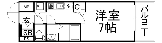 【間取り】 | プレサンス大阪福島シエル
