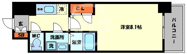 エスリードレジデンス弁天町グランデの間取り|エスリードレジデンス弁天町グランデ　間取り