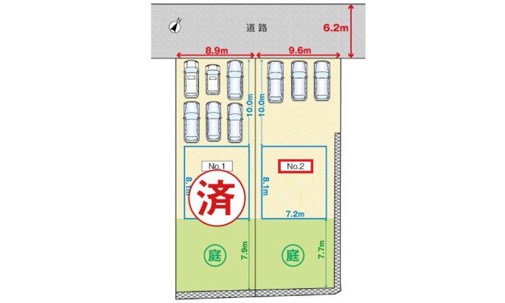 西区己斐上2丁目の土地図