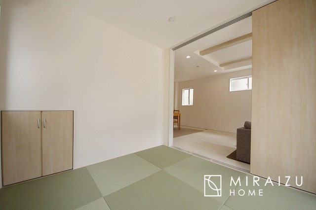 【和室】 | 建物完成につき、実際のお部屋をごゆっくりご見学いただけます。お休みの日にご家族で見学はいかがでしょう。