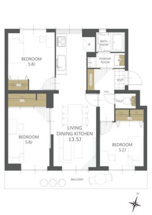 【間取り】名谷6団地27号棟 