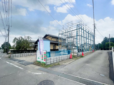 【前面道路含む現地写真】 | 高崎市箕郷町西明屋　新築住宅