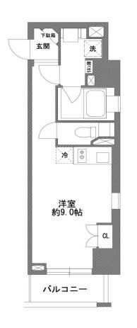 コスモグラシア清澄白河の間取り