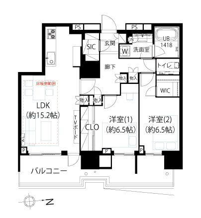 【間取り】 | HARUMI FLAG PARK VILLAGE　T棟