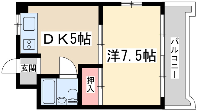 【間取り】 | ハイツメルローズ