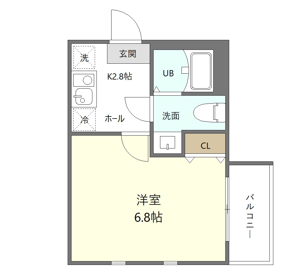 Ｈａｋｕｇａの間取り|間取りです。