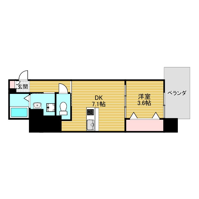 ファーストフィオーレ江坂江の木パークサイドの間取り