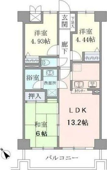 【間取り】 | サンリヴァ隅田 | 間取り