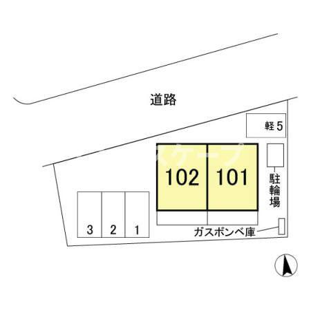 ラウレア平和町の区画図|高崎、前橋のお部屋探しはエンドスケープまで！お客様の理想お聞かせ下さい♪
