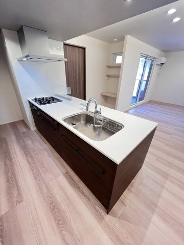 大阪市城東区永田２丁目の賃貸マンションのキッチン