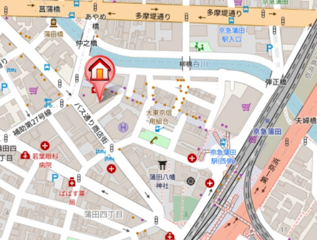 【地図】 | ブルーノコート蒲田