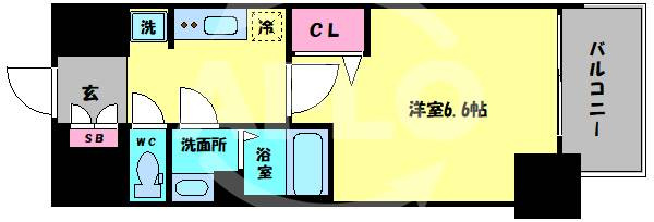 メルディア大正D.Cの間取り|メルディア大正D.C　間取り