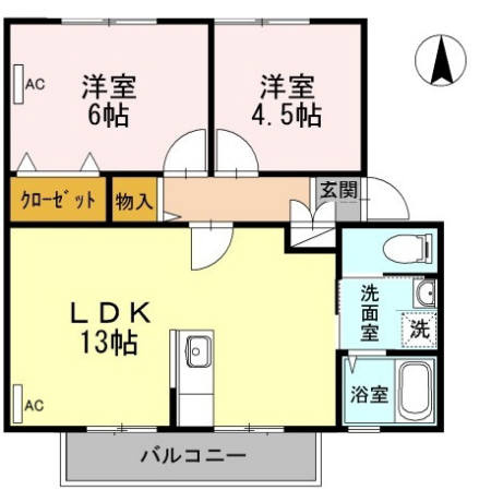 【間取り】 | 太田田園ハイツ B棟