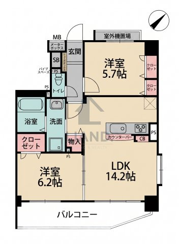 アーバンヴィラ　南当仁小学校区の間取り|アーバンヴィラ