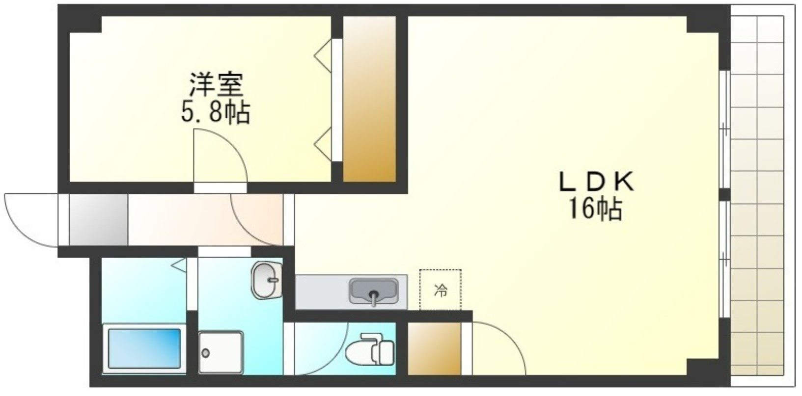 プリンストン布施の間取り