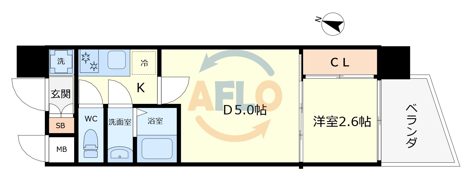 セレニテ阿波座ミラクの間取り|セレニテ阿波座ミラク　間取り