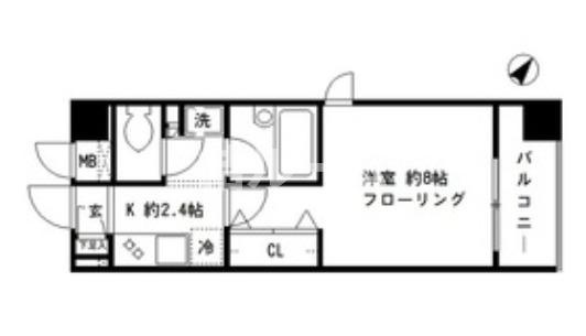 文京区大塚４丁目の賃貸マンションの間取り