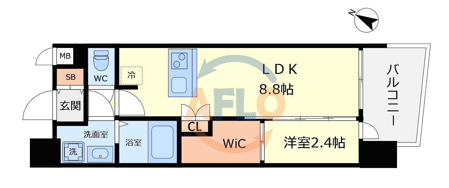 セレニテ阿波座ミラクの間取り|セレニテ阿波座ミラク　間取り