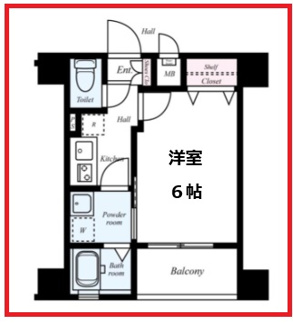 【間取り】 | ヴァレッシア錦糸町シティ