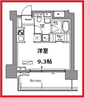 【間取り】 | パークアクシス錦糸町