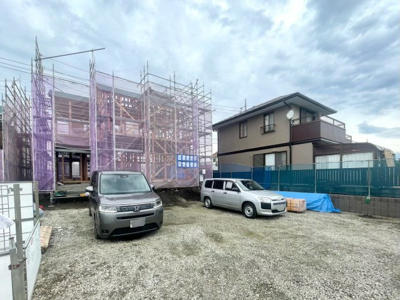 【前面道路含む現地写真】 | 北群馬郡榛東村広馬場　新築住宅　