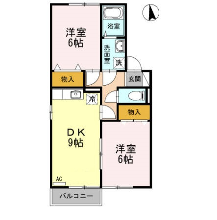 【間取り】 | セジュール松縄 A棟