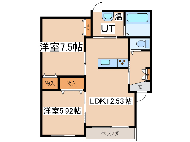 グランフォーレ中園Ⅱの間取り