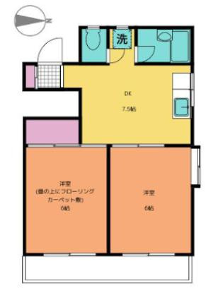 【間取り】 | ウィズ府中レジデンス
