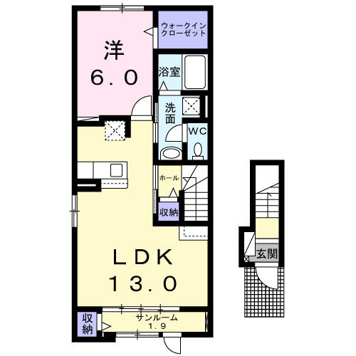 コロラーレ　Ⅱの間取り