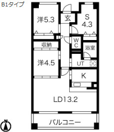 摩耶コート壱番館の間取り