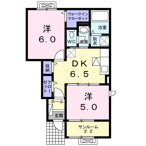 クラシオンαの間取り