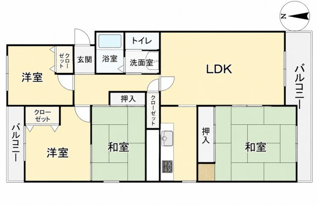 千里中央ガーデンズの間取り