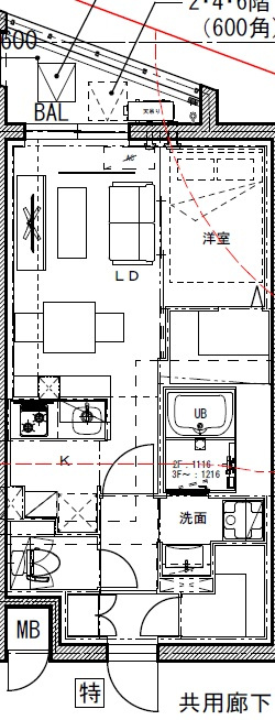 LEGALAND　NISHINOMIYA　PARKSIDEの間取り
