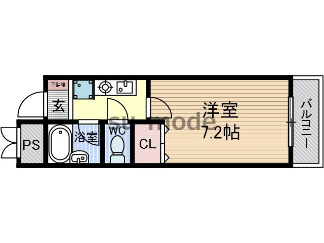 エアフォルク沢良宜の間取り