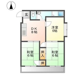メゾンあじまの間取り