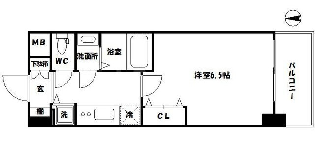 ジアコスモ難波南の間取り|ジアコスモ難波南　間取り
