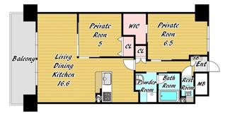 【間取り】 | シュワーブ三国ヶ丘　百舌鳥小学校区 | シュワーブ三国ヶ丘　間取り