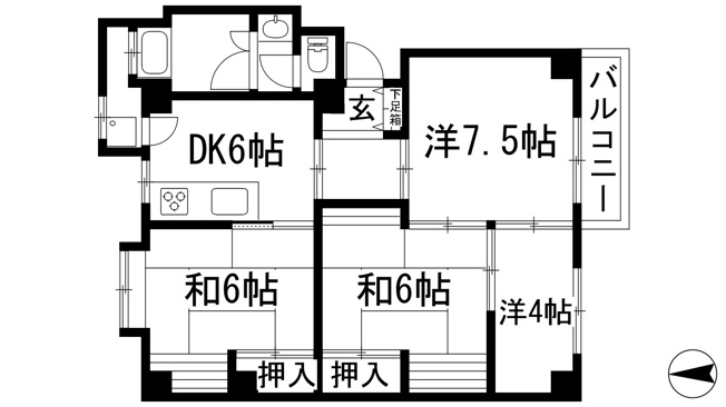 【間取り】 | 宝松苑住宅