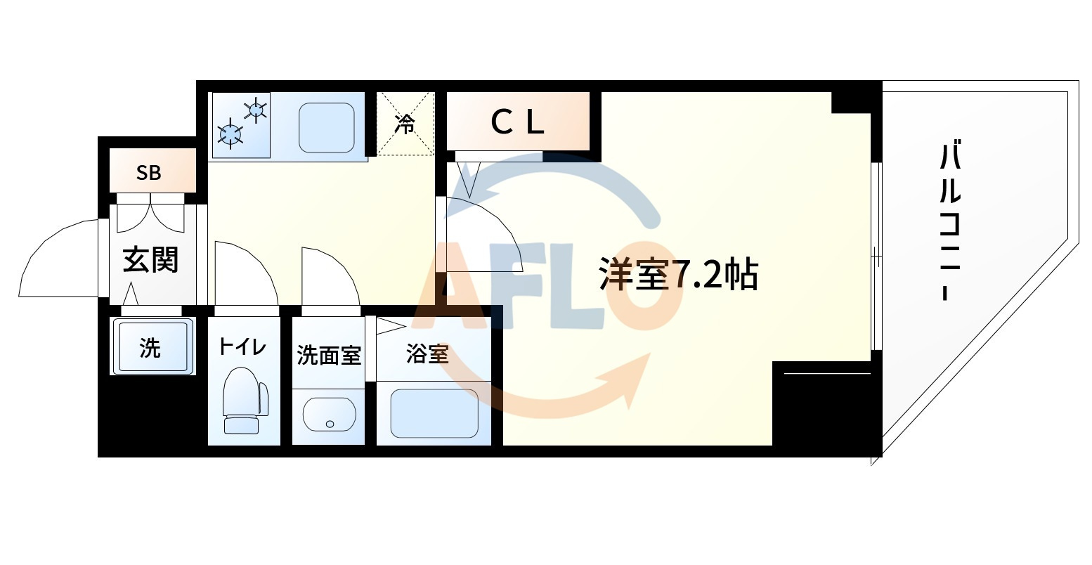 S-RESIDENCE阿波座bouncyの間取り|S-RESIDENCE阿波座bouncy　間取り